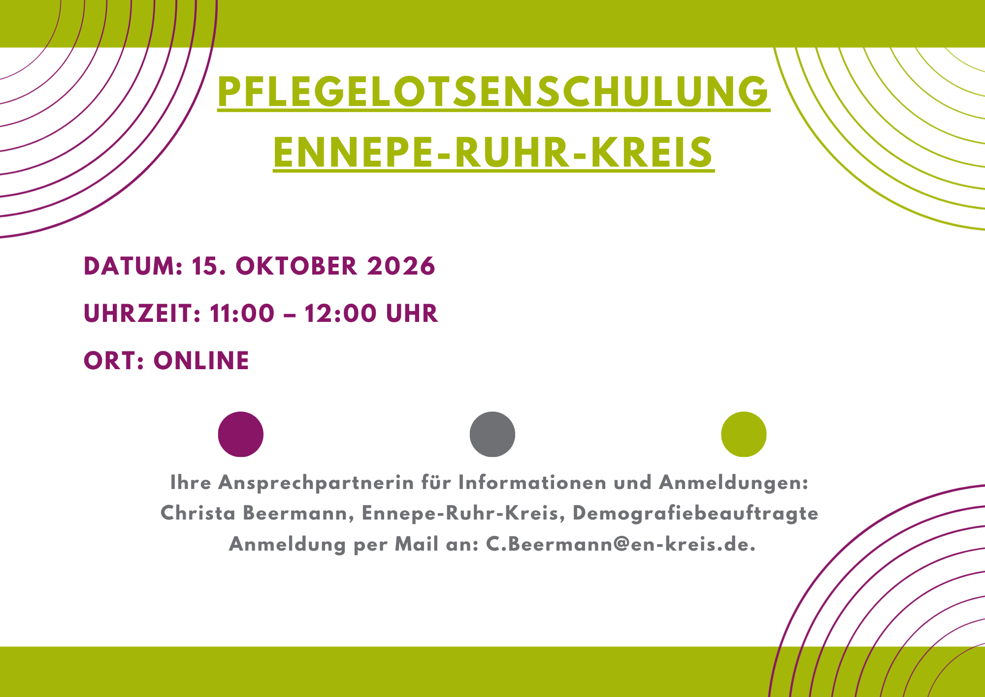 Schulung für Pflegelots*innen in Unternehmen
